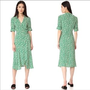 Ganni Dalton wrap dress size 34